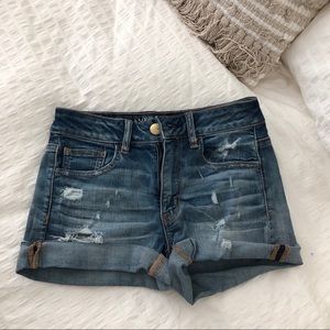Denim shorts